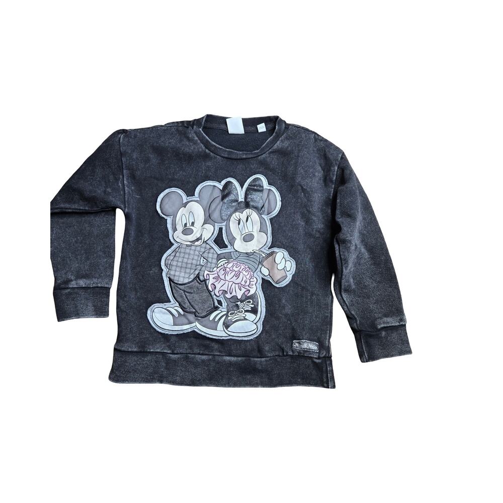 Disney Kids‎ Black Minnie & Mickey Sweater 7-8Y